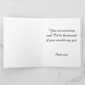 LOVEスクエアカスタムボーイフレンド提案オン黒 カード (内部)