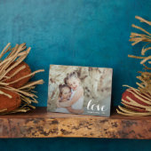 LOVEスクリプトテーブルトップEasel写真 フォトプラーク (側面)