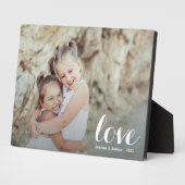 LOVEスクリプトテーブルトップEasel写真 フォトプラーク (側面)