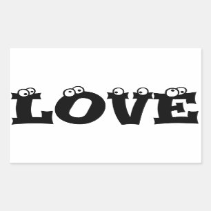 LOVEステッカー 長方形シール