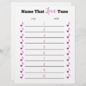 LOVEチューンゲームの名前パーティー (正面/裏面)