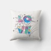 LOVEデザイン花モダンスタイリッシュ装飾用クッション クッション (裏面)