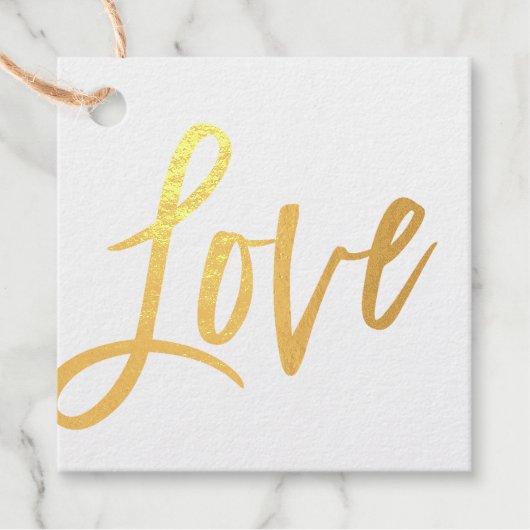 LOVEトレンディーモダン手書きスクリプ書ト フェイバータグ (正面)