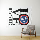 LOVEナッシュビル(ブラック文字) タペストリー (インサイチュ(横))