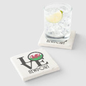 LOVEニューポートウェールズ ストーンコースター (横)