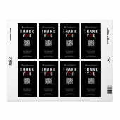 LoveハートとQRコード ラベル (フルシート)