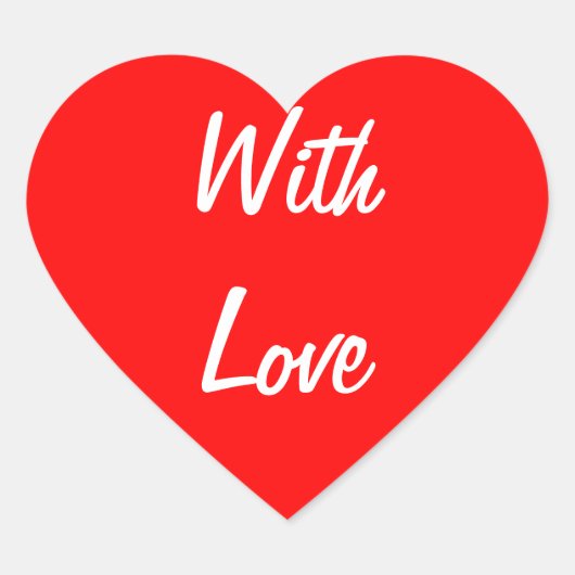 Loveハートシェイプシール付き ハートシール (正面)