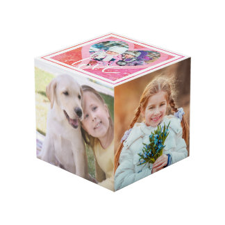 LOVEハートフォトフレーム（5枚） フォトキューブ