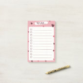 LoveハートTo Doリストにノートを投稿 ポストイット (デスク上)