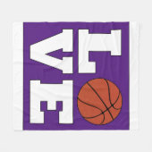 LOVEバスケットボールプレーヤーカスタムチームカラースポーツ フリースブランケット (正面(横))