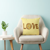 LOVEバターナットクランチドーナツドーナツジャンクフード クッション (椅子)