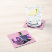 LOVEバラボトルコースターセット スクエアペーパーコースター (インサイチュ)