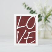 LOVEバレンタインデーのはがき シーズンポストカード (スタンド正面)