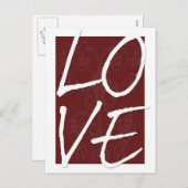 LOVEバレンタインデーのはがき シーズンポストカード (正面/裏面)