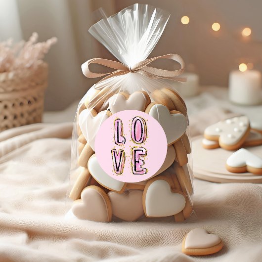 LOVEバレンタインデー ラウンドシール