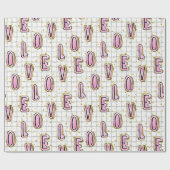 LOVEバレンタインデー ラッピングペーパー (フラット)