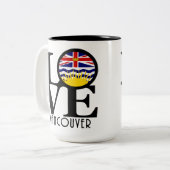 LOVEバンクーバー（BC国旗） 15oz ツートーンマグカップ (正面左)