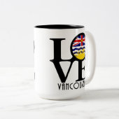 LOVEバンクーバー（BC国旗） 15oz ツートーンマグカップ (正面右)