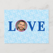 LOVEパパモダンカスタム写真 ポストカード (正面)