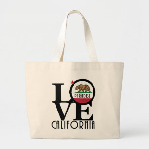 LOVEパラダイスカリフォルニア ラージトートバッグ