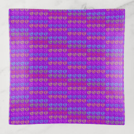 LOVEパープルスクエアトレイ トリンケットトレー