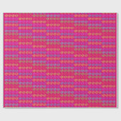 LOVEピンクのギフトラップ ラッピングペーパー (フラット)