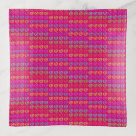 LOVEピンクスクウェアのトレイ トリンケットトレー