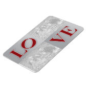 LOVEフィラデルフィア日付を保存するカスタムマグネット マグネット (左側)