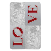 LOVEフィラデルフィア日付を保存するカスタムマグネット マグネット (縦)