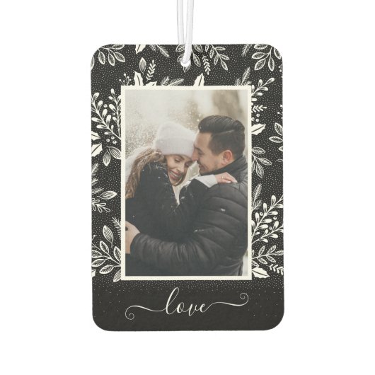 LOVEフォトパーソナライズされたカー カーエアーフレッシュナー (裏面)