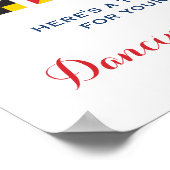 LOVEフラグ航海の踊り足記号 ポスター (角)