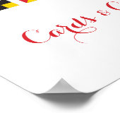 LOVEフラッグ航海のカードとギフトサイン ポスター (角)