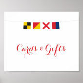 LOVEフラッグ航海のカードとギフトサイン ポスター (正面)