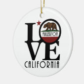 LOVEフラートンカリフォルニア セラミックオーナメント (左)