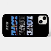 LOVEフレームに入った飛行機の写真、カスタム航空グッズ Case-Mate iPhoneケース (裏面 (横))