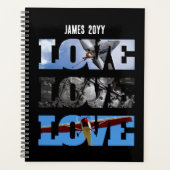 LOVEフレームの飛行機の写真、航空カスタム プランナー手帳 (正面)