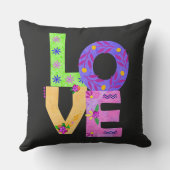 LOVEフローラボヘミアン母の日 クッション (裏面)