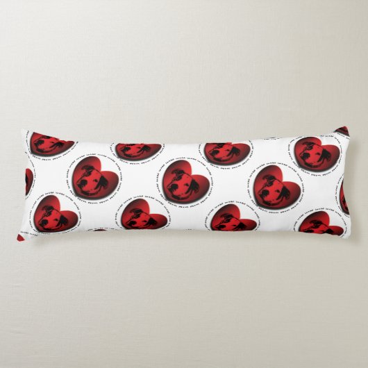 loveブルドッグハート ボディピロー (正面)