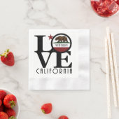 LOVEベンチュラカリフォルニアストーンコースター 縁ありカクテルナプキン (インサイチュ)