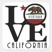 LOVEベンチュラカリフォルニア スクエアシール (正面)