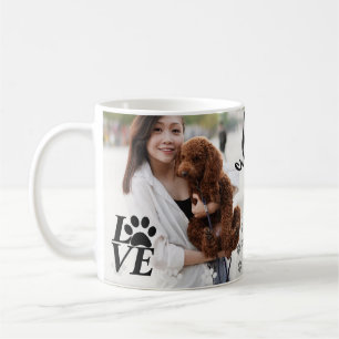 LOVEポーカスタムトプリント犬の恋人マグカップ –  コーヒーマグカップ