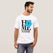LOVEマカハワイブルーハイビスカス Tシャツ (正面フル)