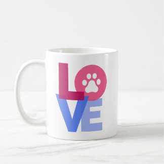 LOVEマグとポープリント コーヒーマグカップ