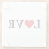 LOVEミニマルエレガントリスト ガラスコースター (裏面)