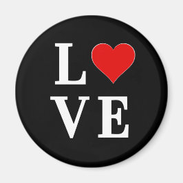 LOVEモダントレンディー白黒 マグネット