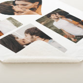 LOVEモダンハートフォトインスタグラムバレンタインデー シェルパブランケット (3/4)