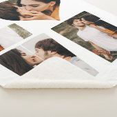 LOVEモダンハートフォトインスタグラムバレンタインデー シェルパブランケット (3/4)