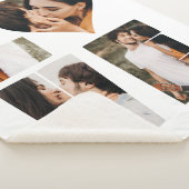 LOVEモダンハートフォトインスタグラムバレンタインデー シェルパブランケット (3/4)