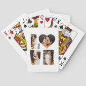 LOVEモダンハートフォトインスタグラムバレンタインデー トランプ (裏面)