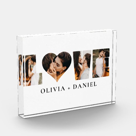 LOVEモダンハートフォトインスタグラムバレンタインデー フォトブロック (左)